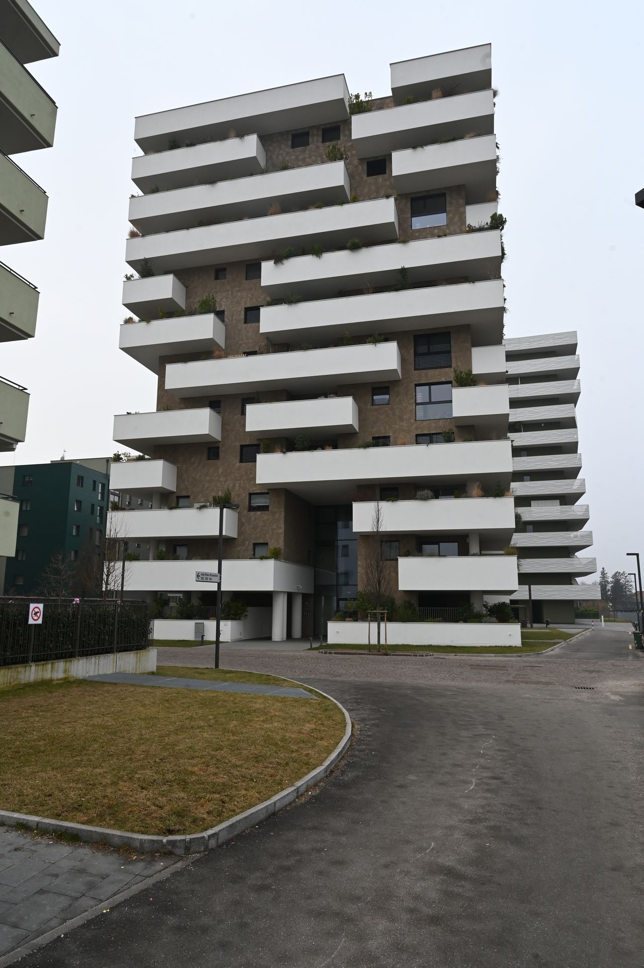 Residential tower of the Zima complex in Bolzano